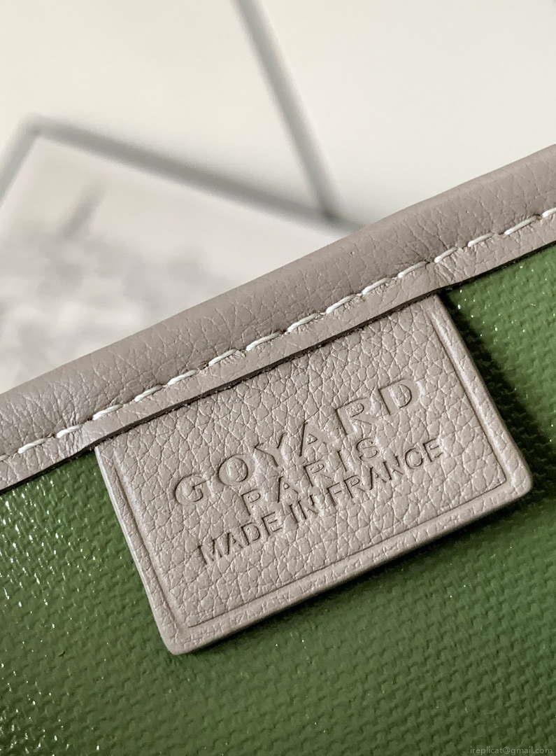 Goyard POICLAPMLTY11CL61P Poitiers Claire Voie Bag Green &Gray