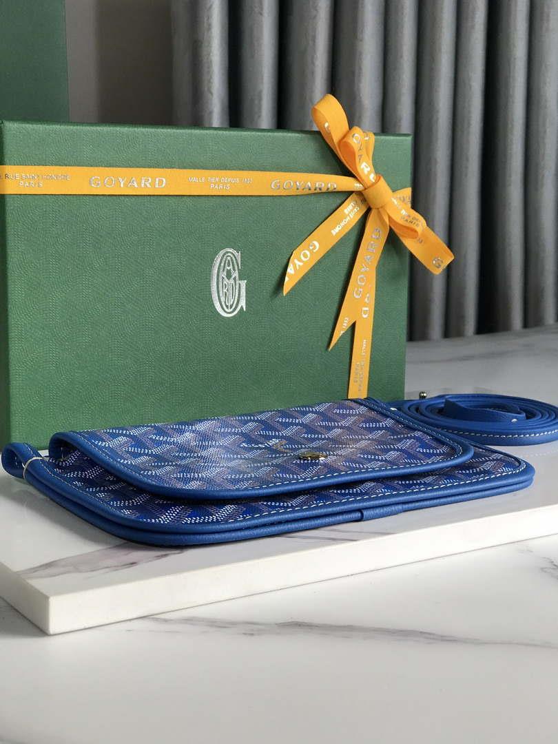 Goyard PLUMETPMLTY50CL50P Portefeuille Plumet Pocket Wallet Blue