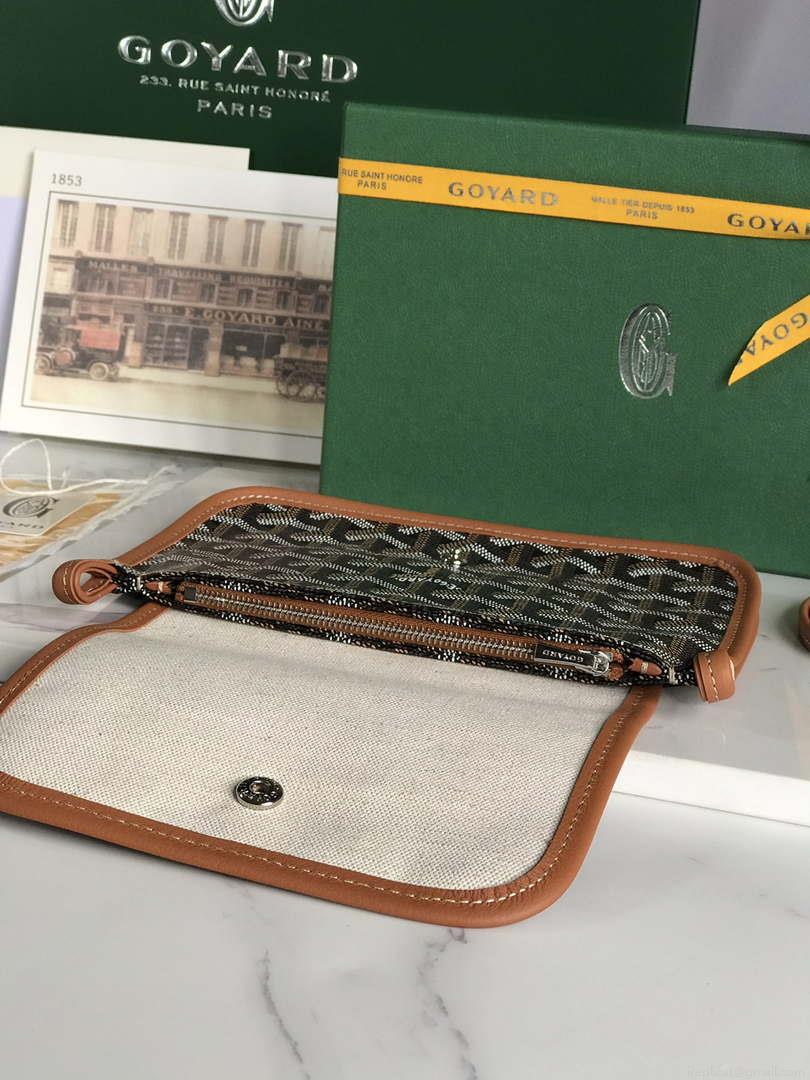 Goyard PLUMETPMLTY50CL50P Portefeuille Plumet Pocket Wallet Black& Brown