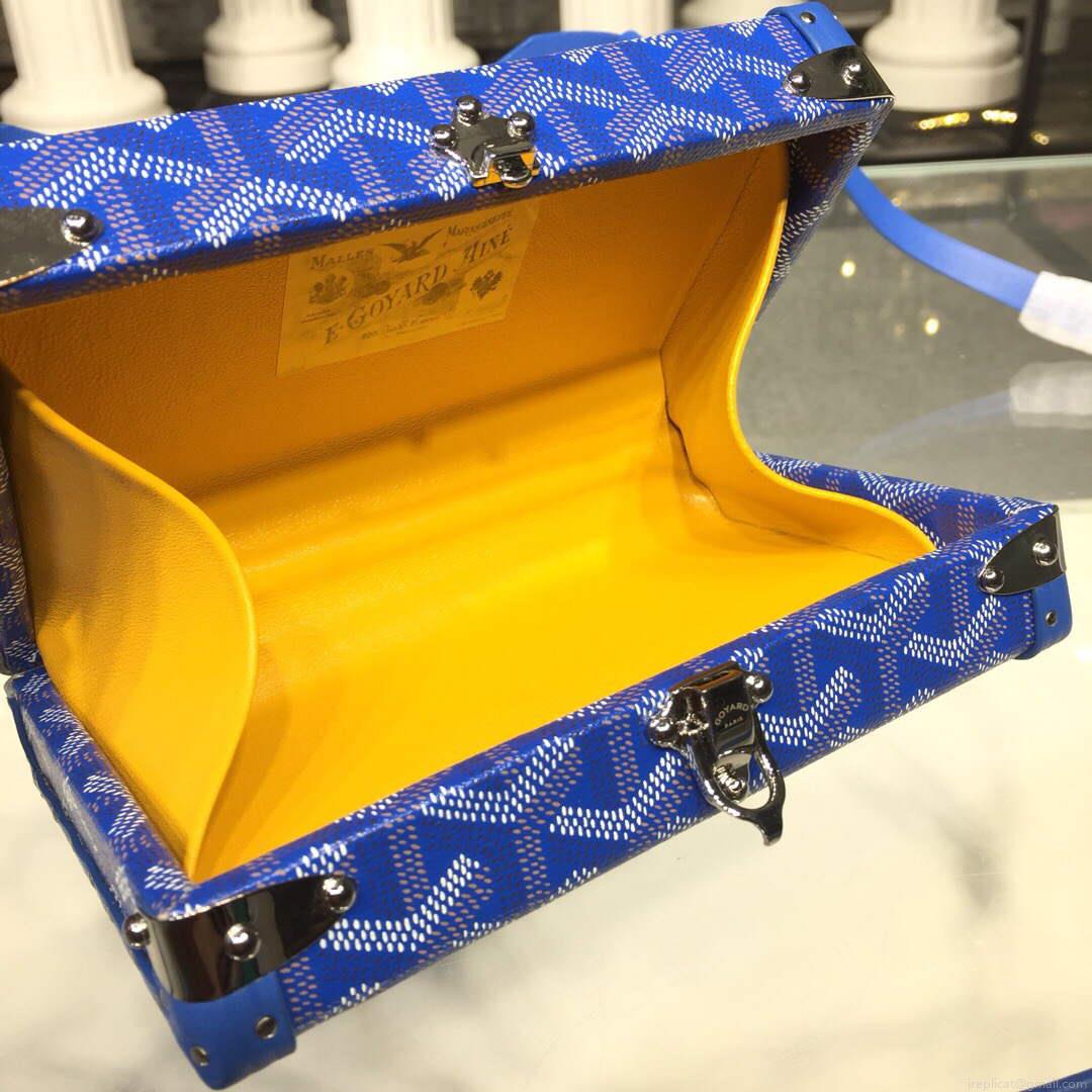 Goyard MINA08PMLTY01CL01P Minaudière Trunk Bag Blue