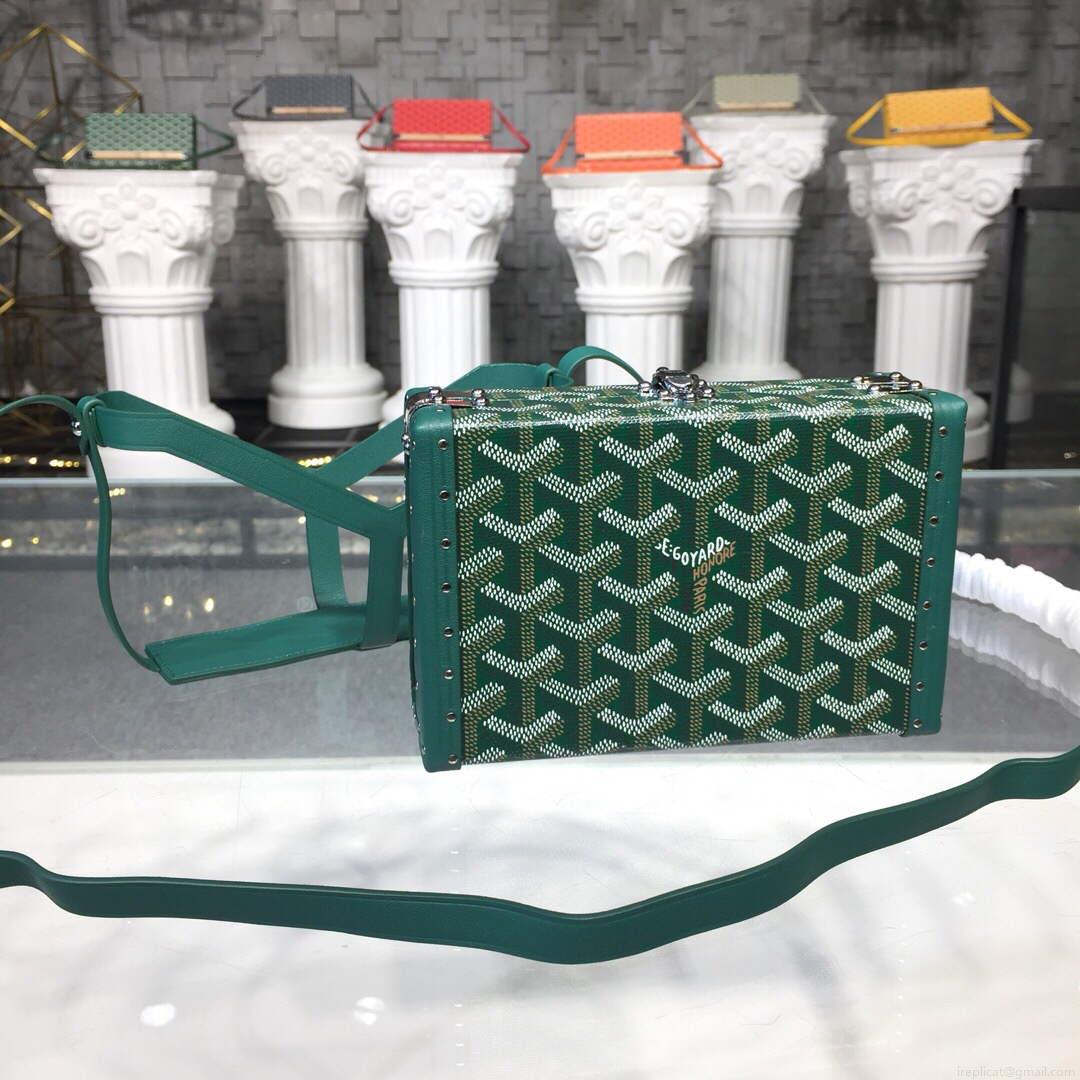 Goyard MINA08PMLTY01CL01P Minaudière Trunk Bag Green