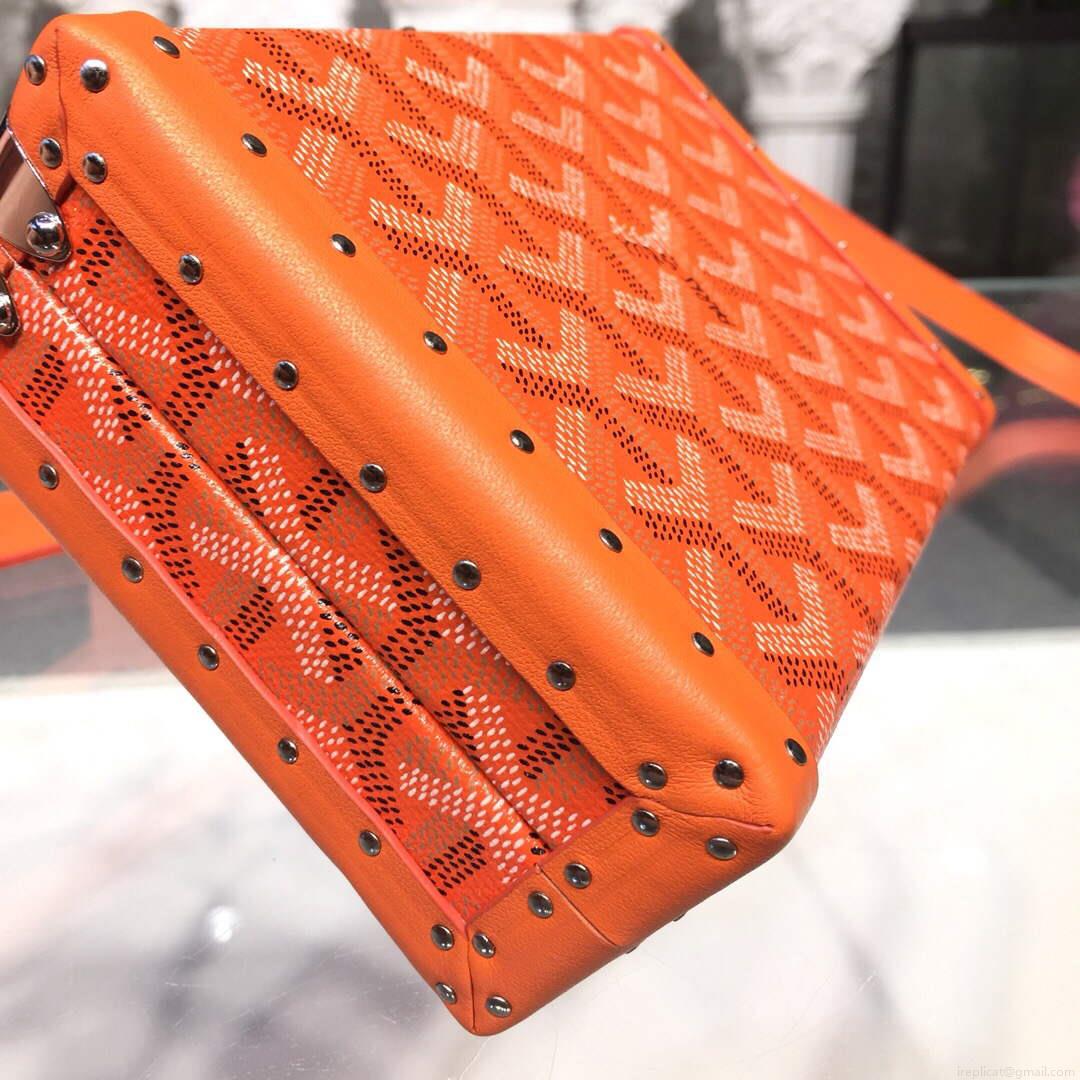 Goyard MINA08PMLTY01CL01P Minaudière Trunk Bag Orange
