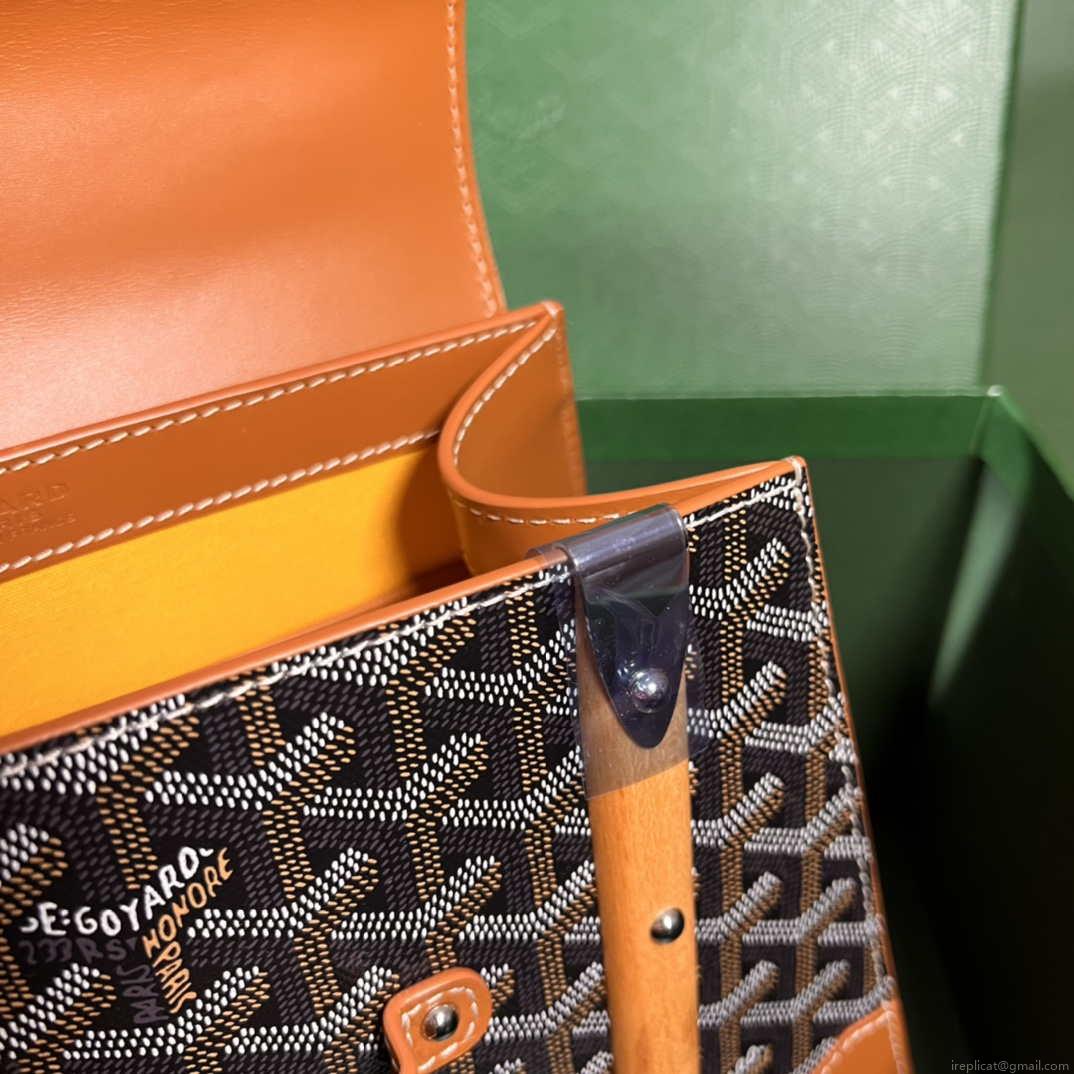 Goyard Sac Saigon Pm Bag BPMLTY07CL07P Black with Brown
