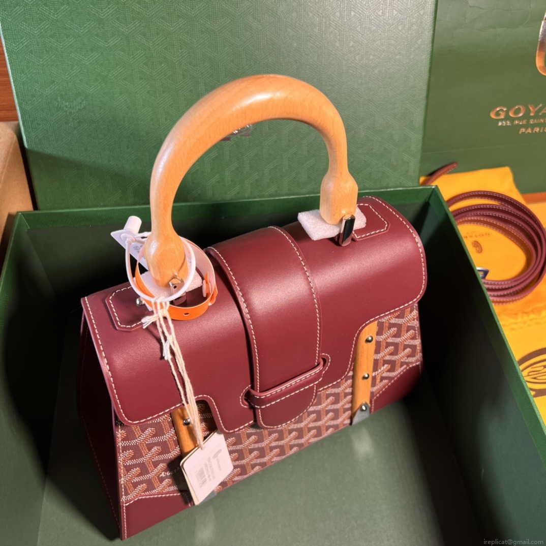 Goyard Sac Saigon Pm Bag BPMLTY07CL07P Wine Red