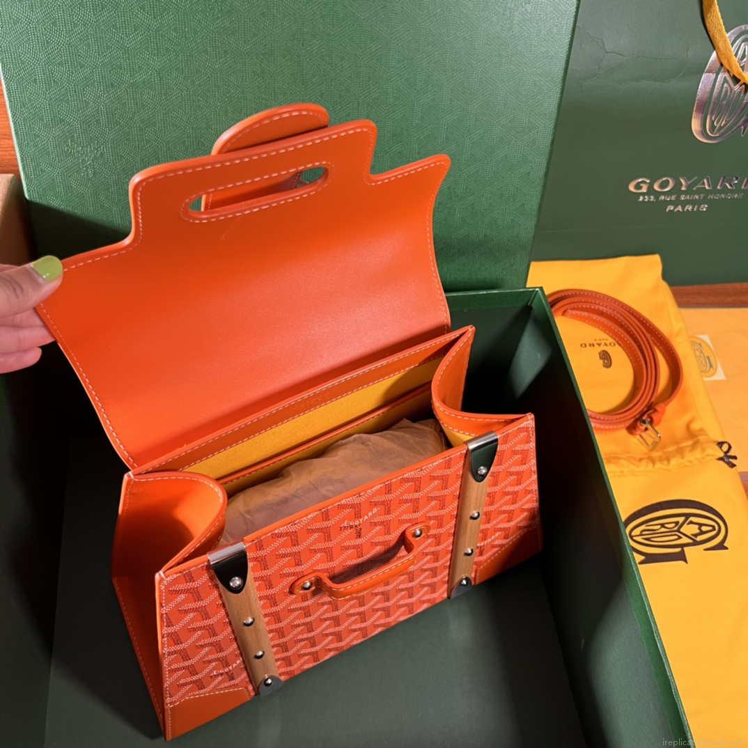 Goyard Sac Saigon Pm Bag BPMLTY07CL07P Orage Red