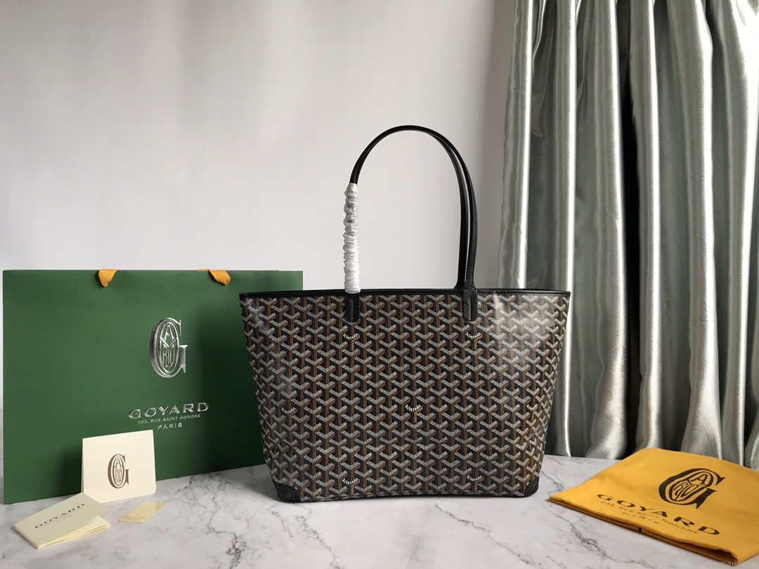 Goyard MMLTY01CL03P Artois MM Bag Black with Brown