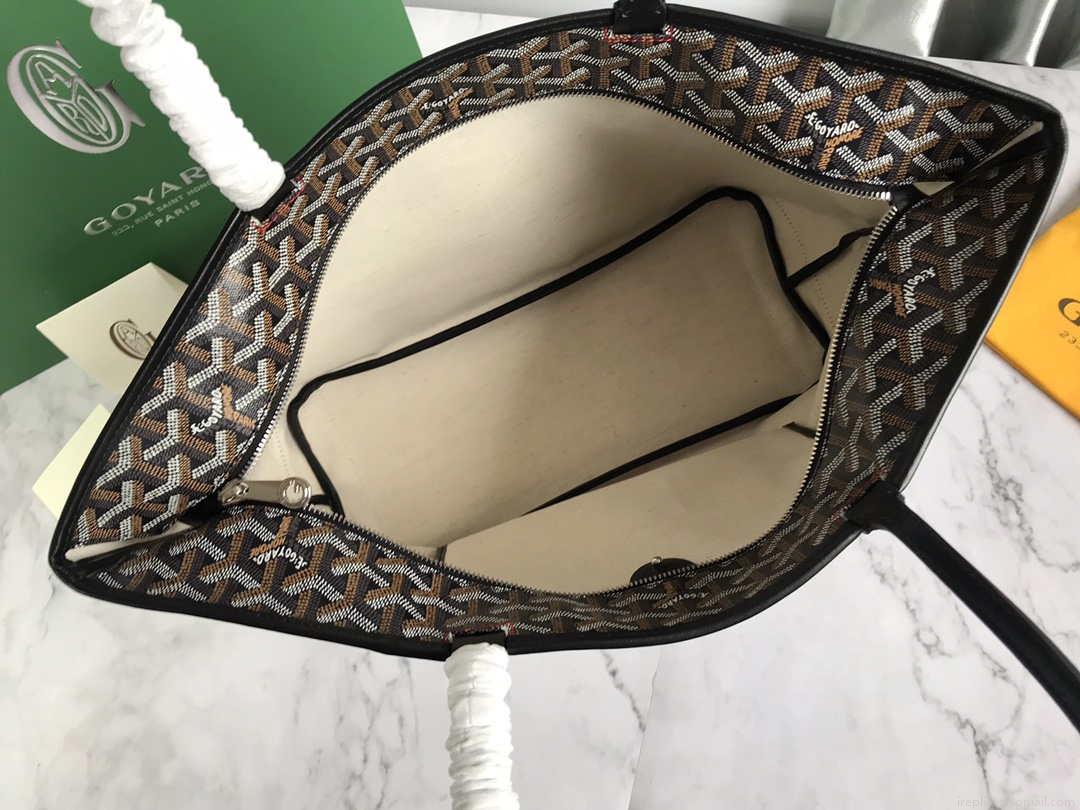 Goyard MMLTY01CL03P Artois MM Bag Black with Brown