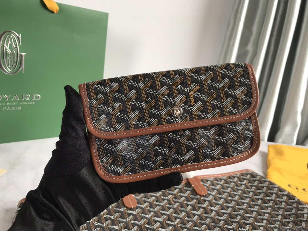 Goyard GMLTY01CL03P Saint Louis GM Bag Black with Brown