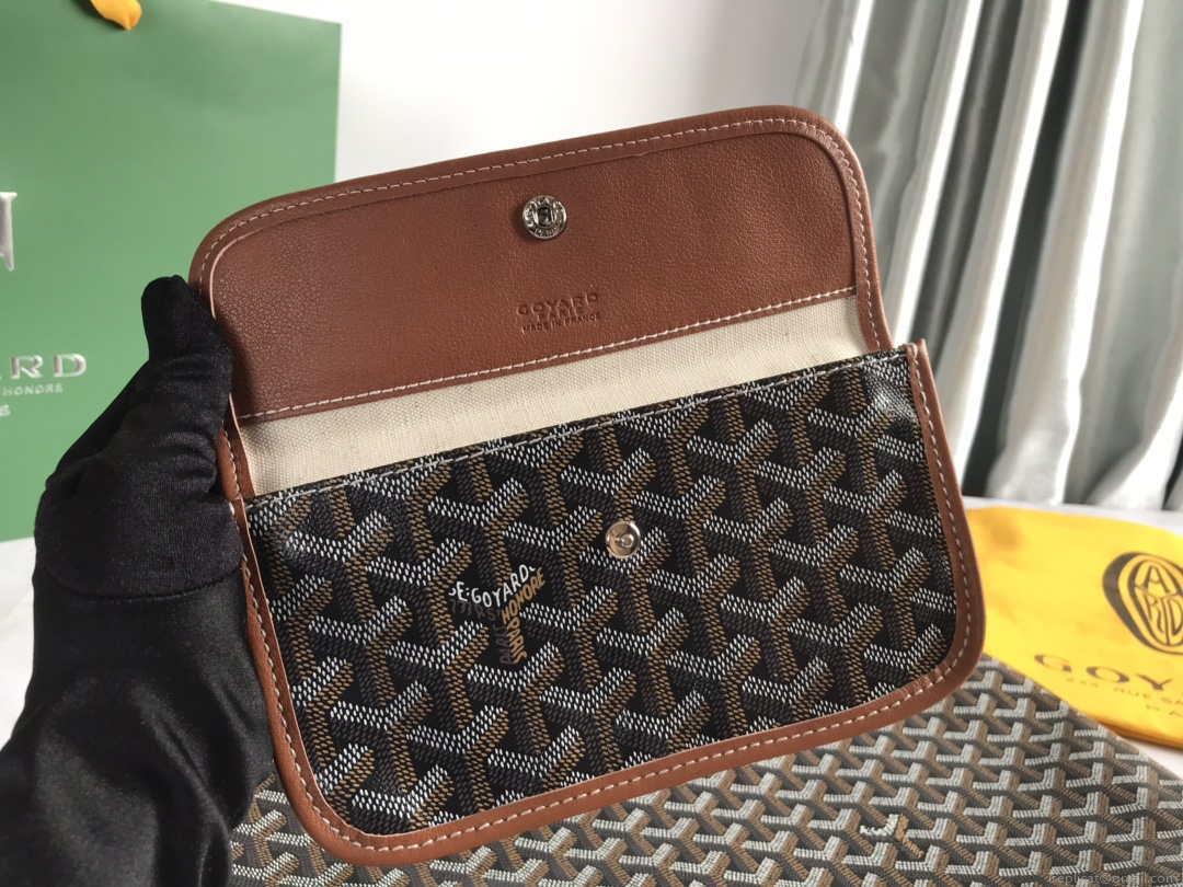 Goyard GMLTY01CL03P Saint Louis GM Bag Black with Brown