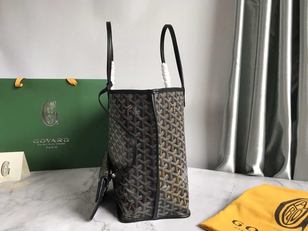 Goyard GMLTY01CL03P Saint Louis GM Bag Brown with Blacck
