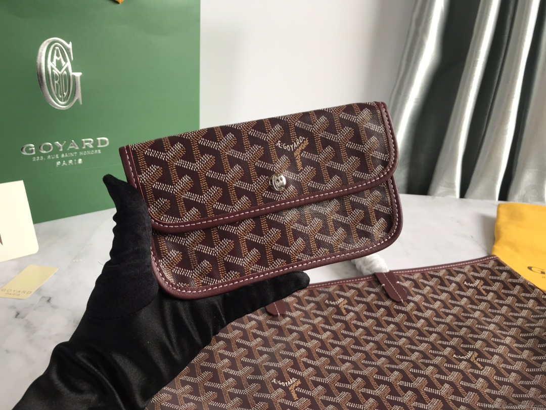 Goyard GMLTY01CL03P Saint Louis GM Bag Wine Red