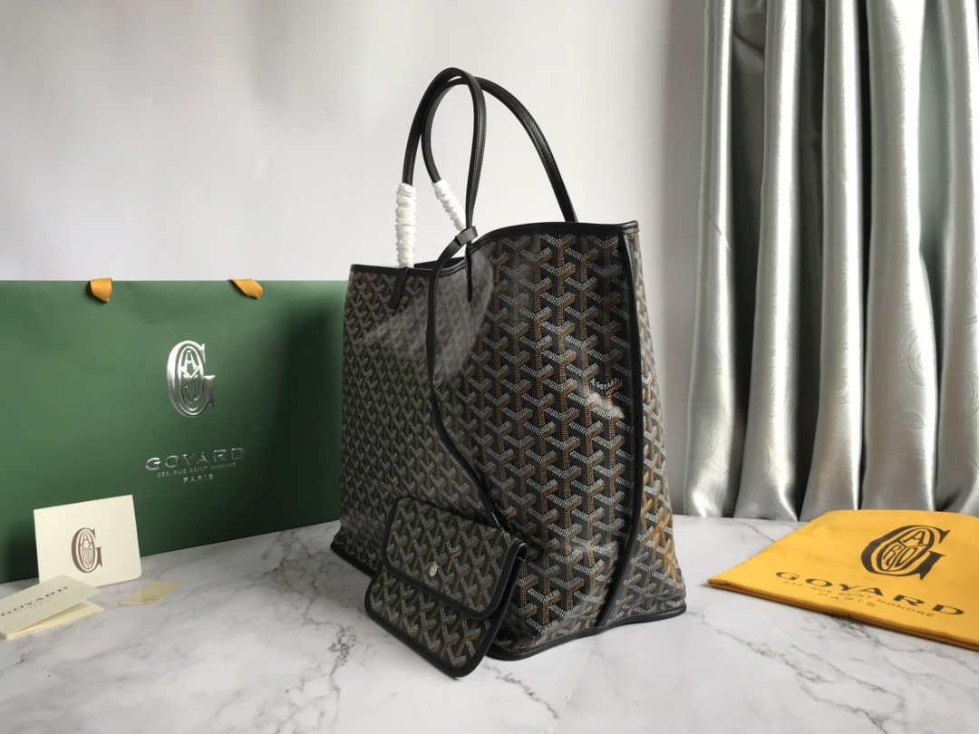 Goyard GMLCG09TY09P Anjou GM Bag Black with Brown
