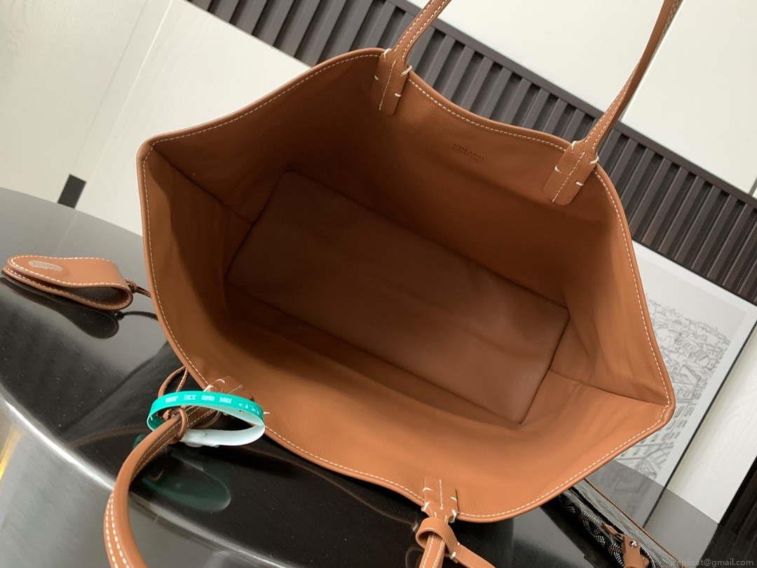 Goyard ANJOUSPMLCG03TY01P Anjou PM Bag Black and Tan