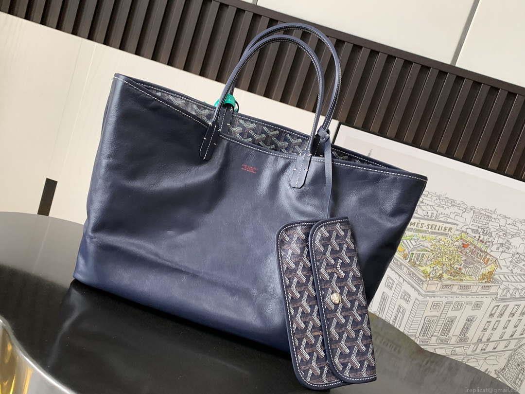 Goyard ANJOUSPMLCG03TY01P Anjou PM Bag Navy Blue