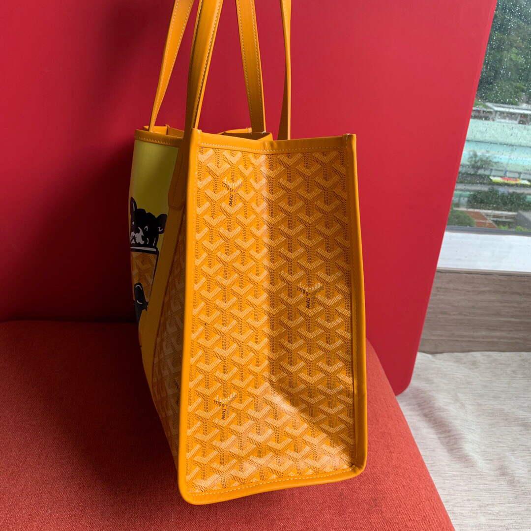 Goyard VILLETMMLTY08CL08X Villette Tote Bag MM Yellow