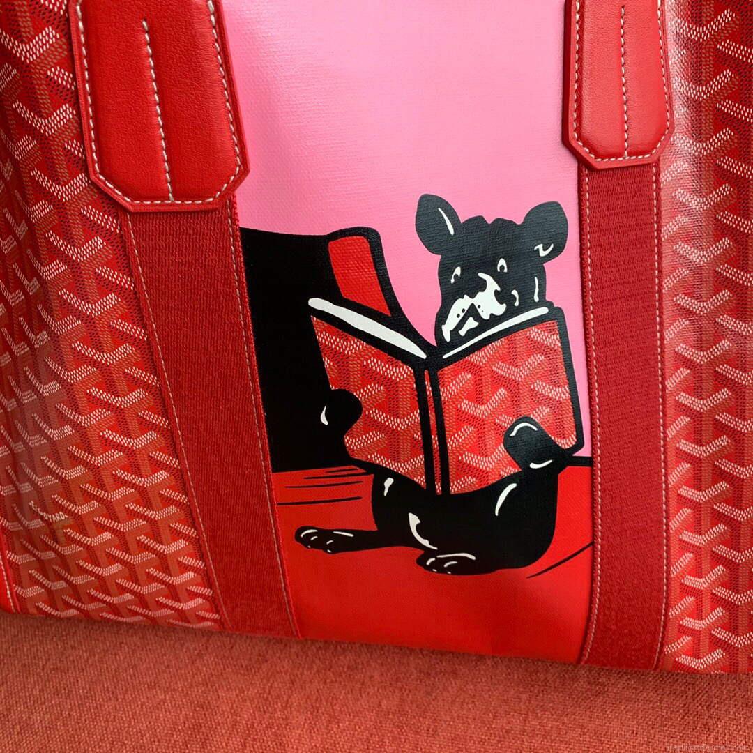Goyard VILLETMMLTY08CL08X Villette Tote Bag MM Red