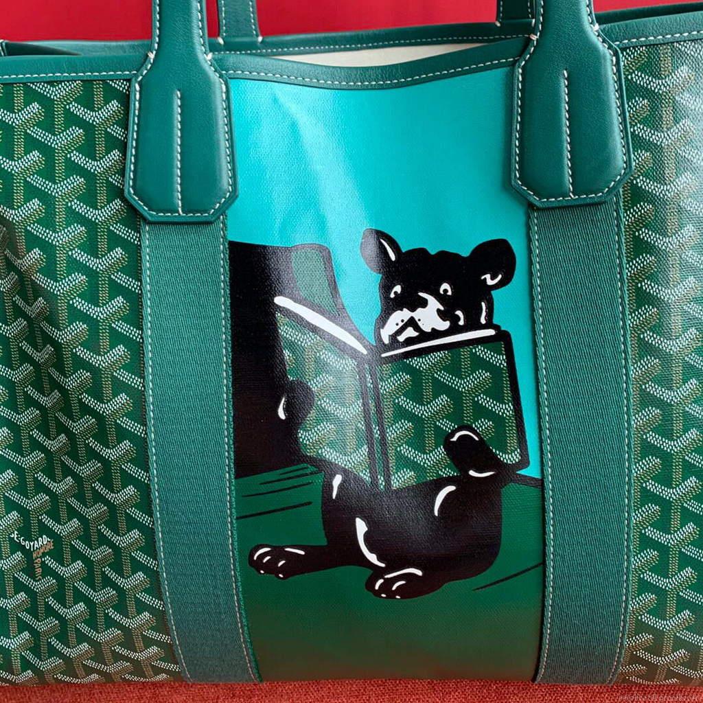Goyard VILLETMMLTY08CL08X Villette Tote Bag MM Green