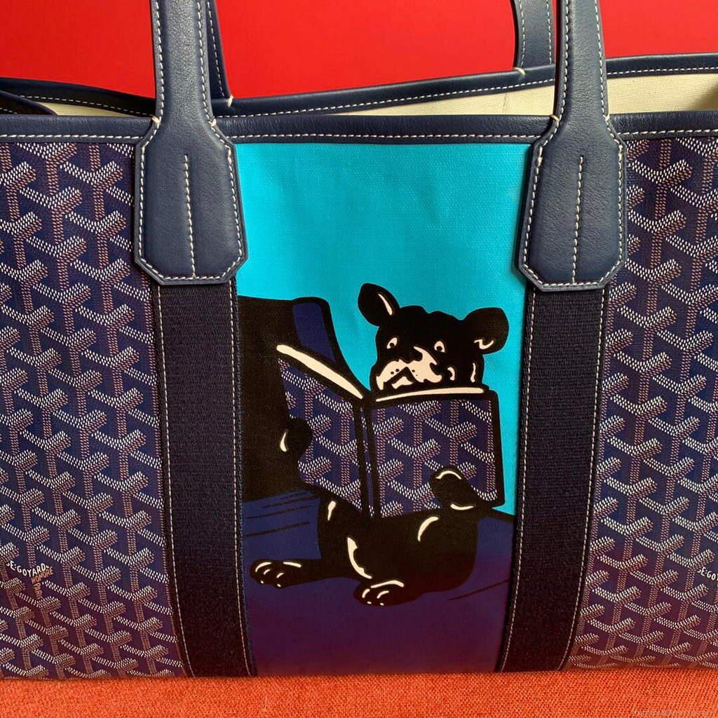 Goyard VILLETMMLTY08CL08X Villette Tote Bag MM Blue