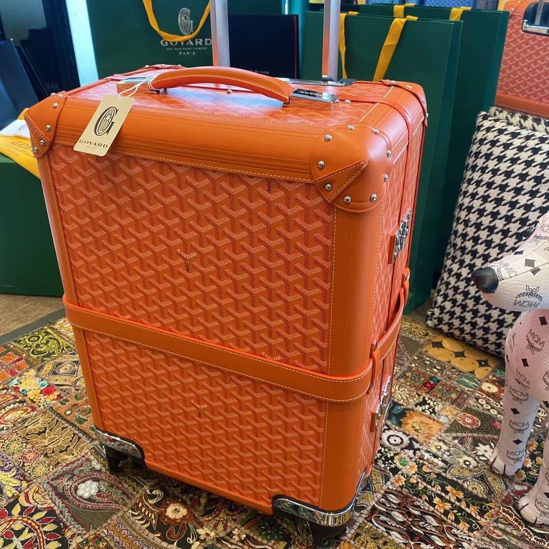 Goyard BOURG2PMLTY01CL03P Bourget PM Trolley Case G99014 Orange