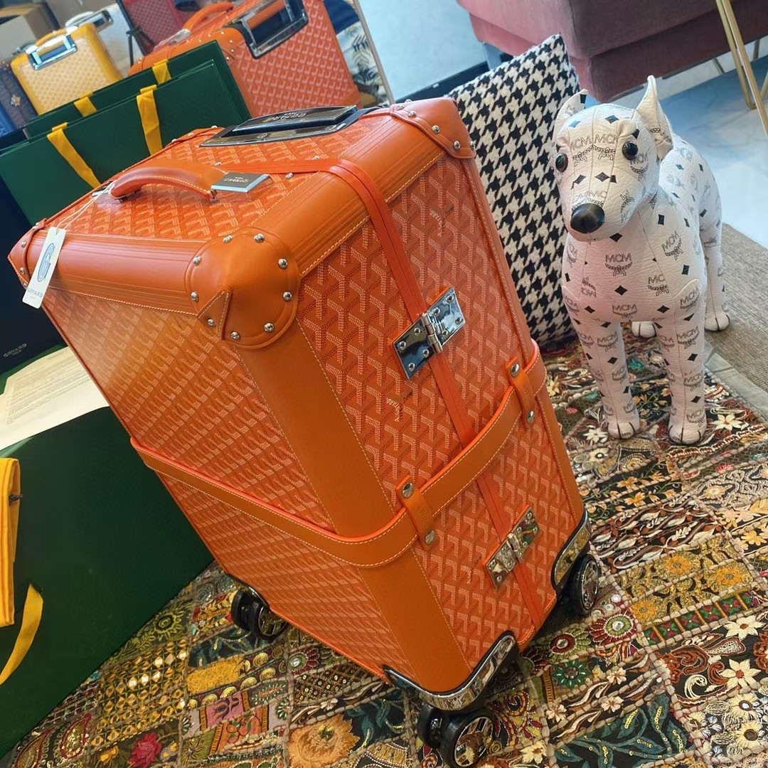 Goyard BOURG2PMLTY01CL03P Bourget PM Trolley Case G99014 Orange