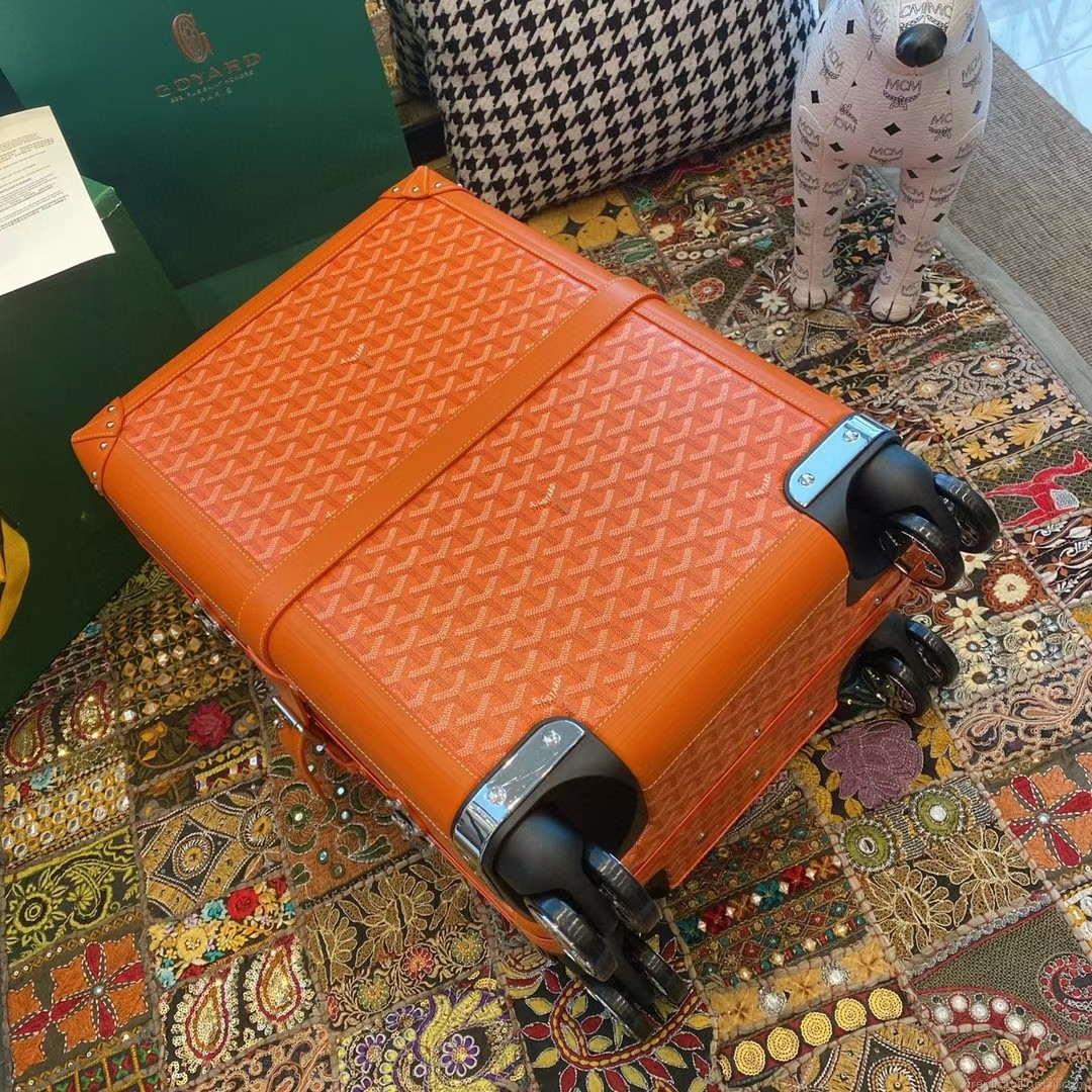 Goyard BOURG2PMLTY01CL03P Bourget PM Trolley Case G99014 Orange