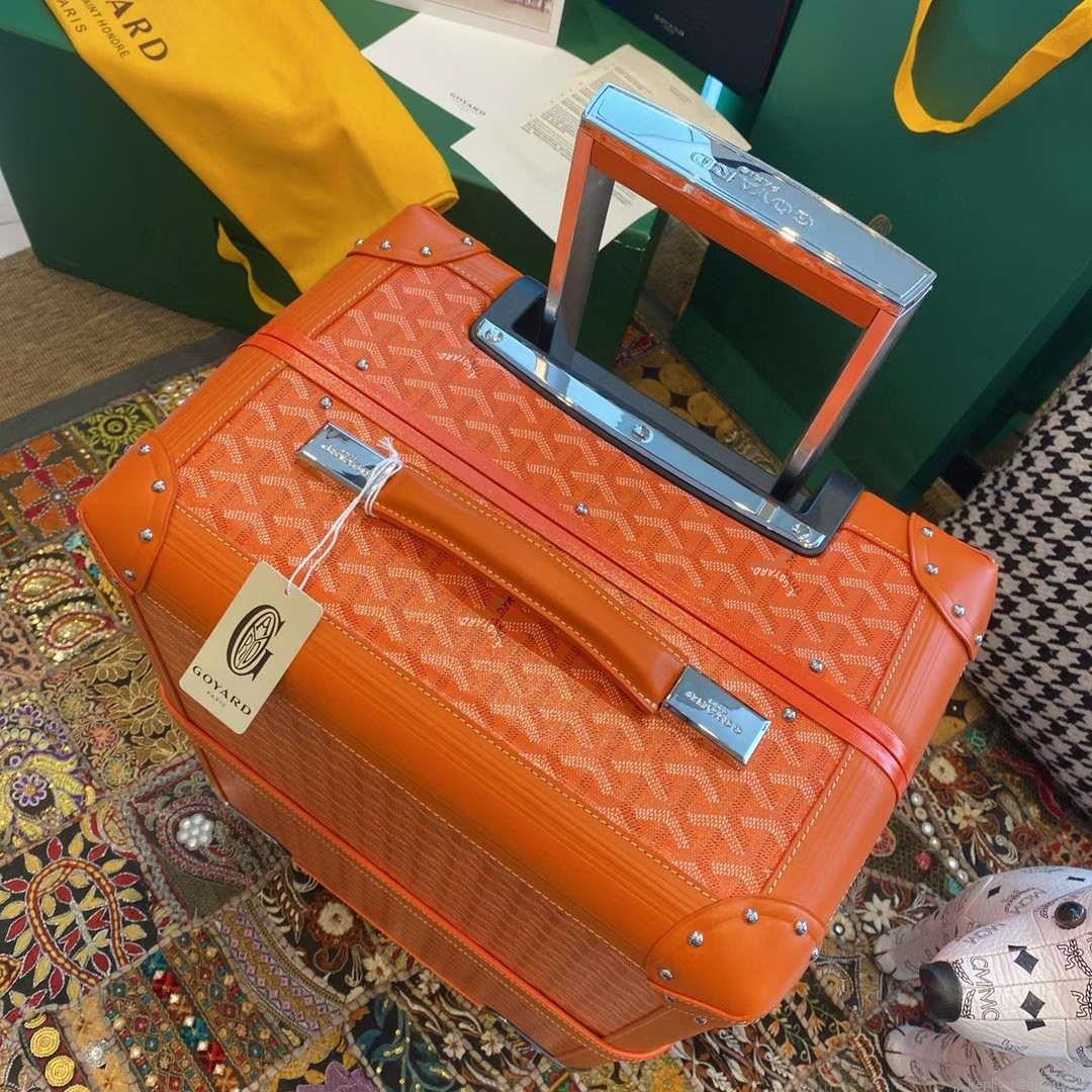 Goyard BOURG2PMLTY01CL03P Bourget PM Trolley Case G99014 Orange