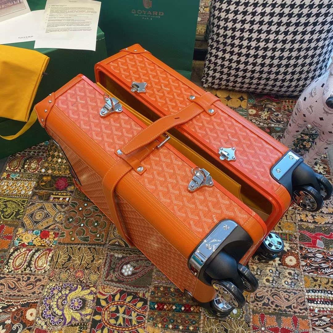 Goyard BOURG2PMLTY01CL03P Bourget PM Trolley Case G99014 Orange