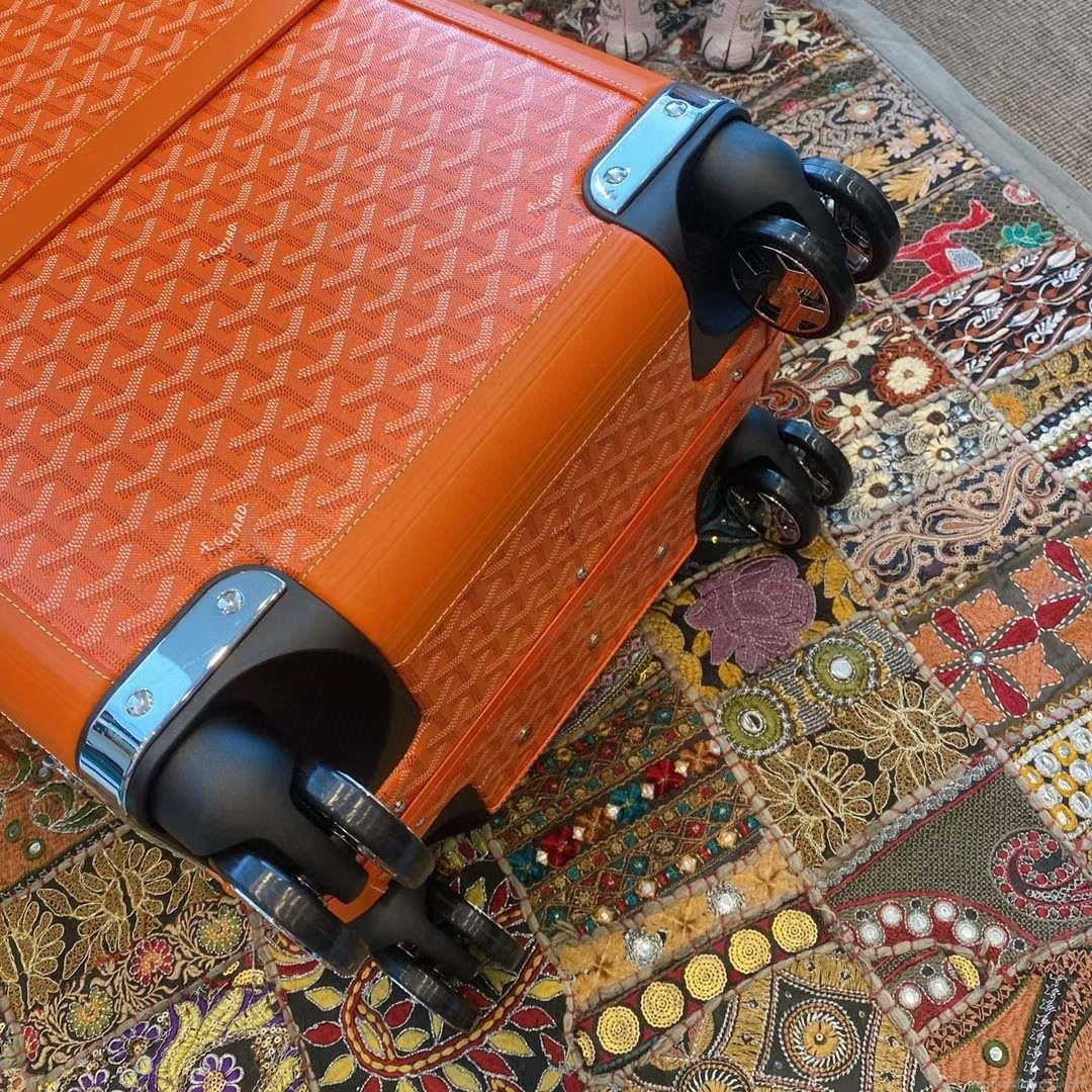 Goyard BOURG2PMLTY01CL03P Bourget PM Trolley Case G99014 Orange