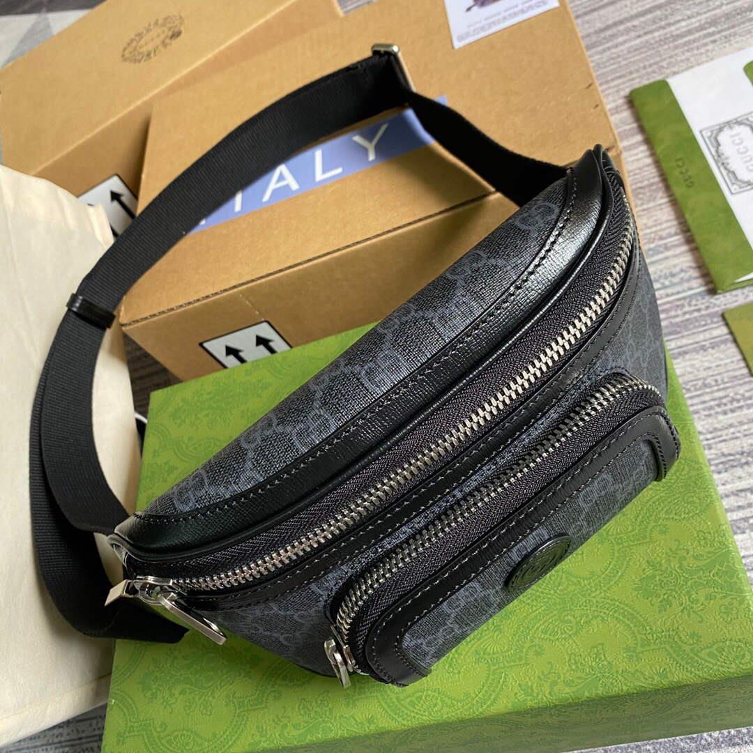Gucci 682933 Belt bag with Interlocking G Black