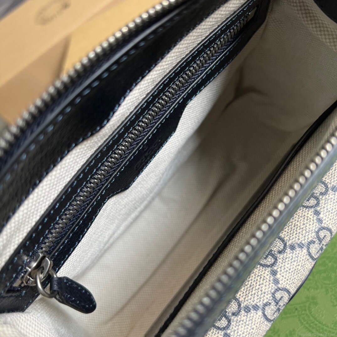 Gucci 674164 Messenger Bag With Interlocking G Blue