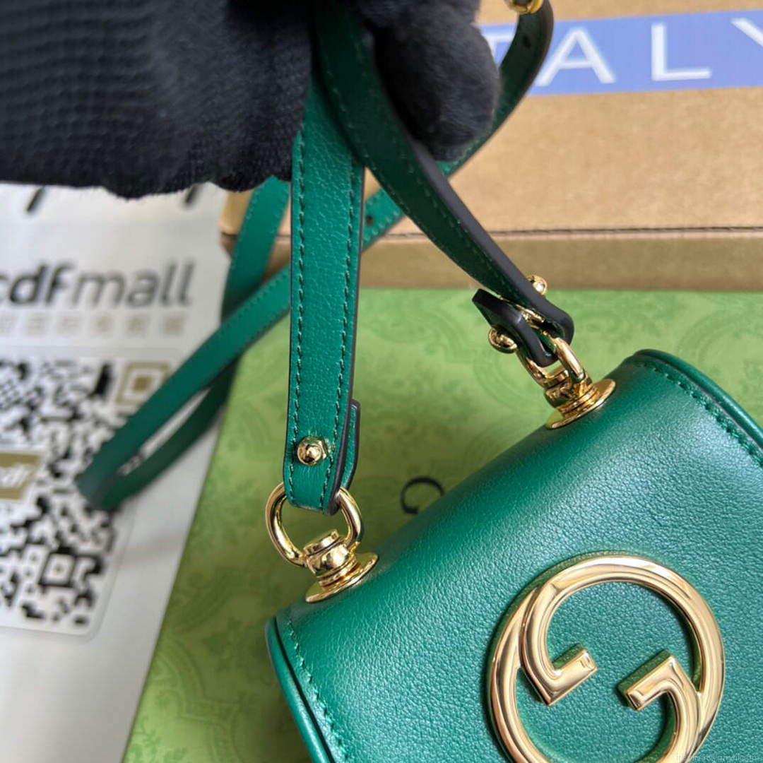Gucci 698635 Gucci Blondie Mini card case wallet Green