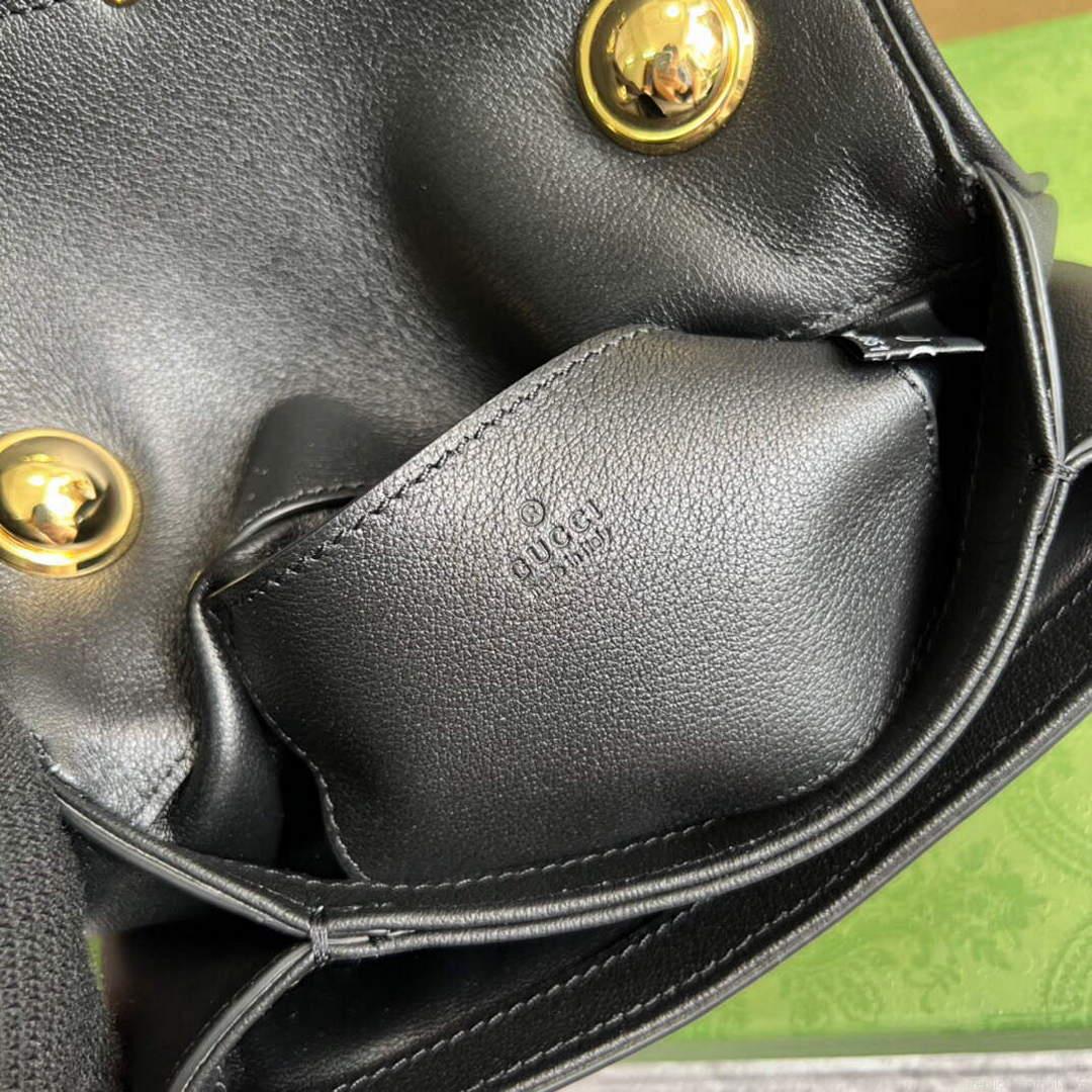 Gucci 698643 Gucci Blondie mini leather bag Black