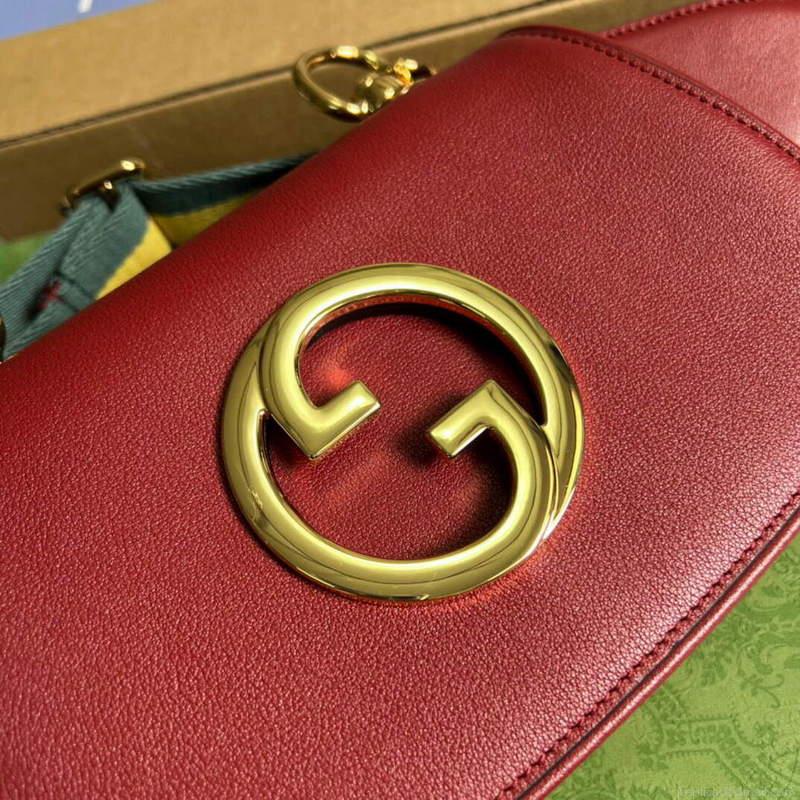 Gucci 698643 Gucci Blondie mini leather bag Red