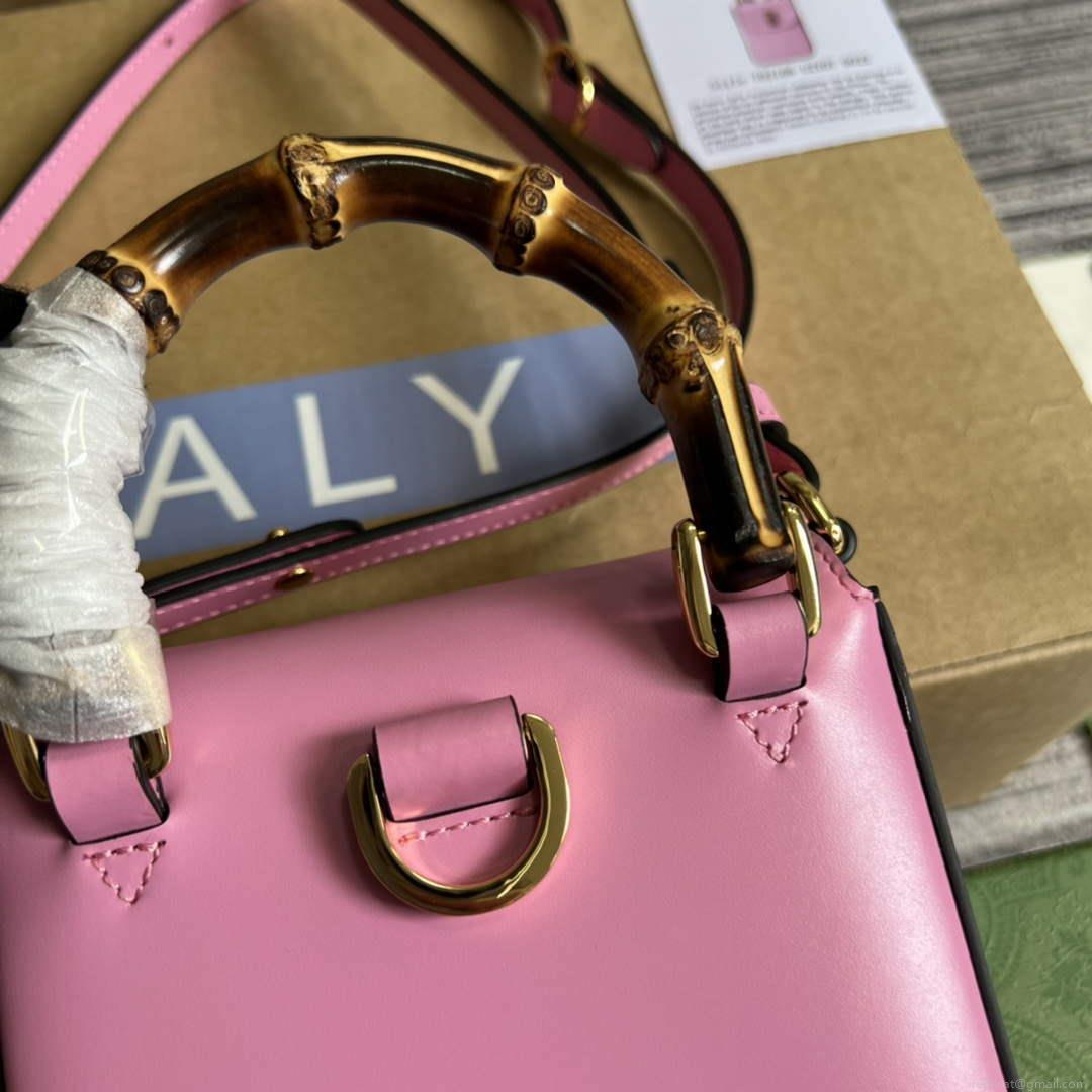 Gucci 702106 Bamboo Mini Handbag Pink