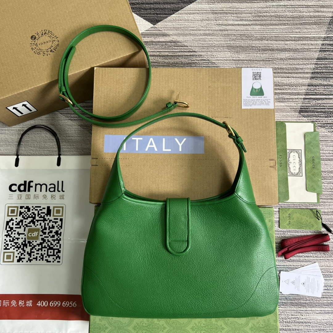 Gucci 726274 Aphrodite Medium Shoulder Bag Green