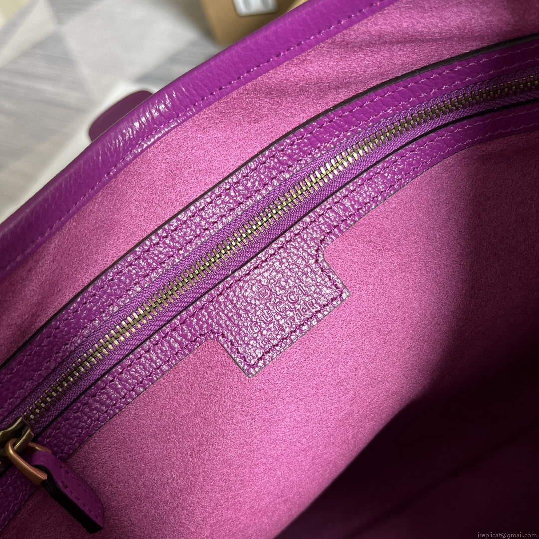Gucci 726274 Aphrodite Medium Shoulder Bag Purple