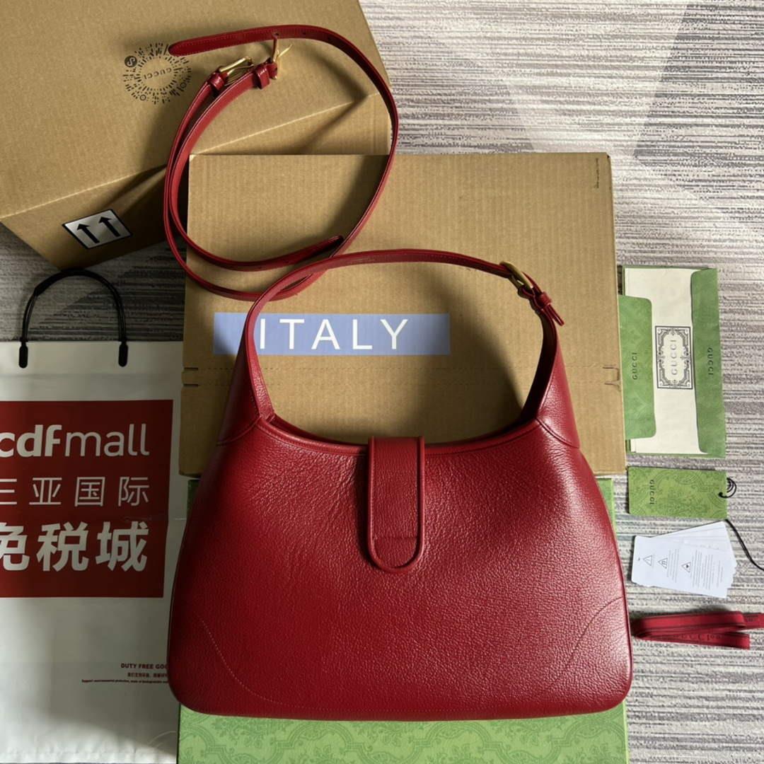 Gucci 726274 Aphrodite Medium Shoulder Bag Red