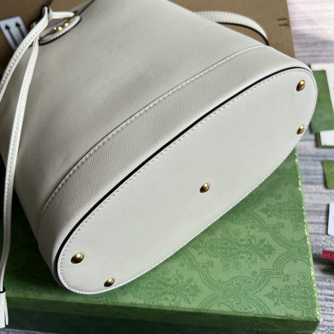 Gucci 724652 Diana Small Bucket Bag White