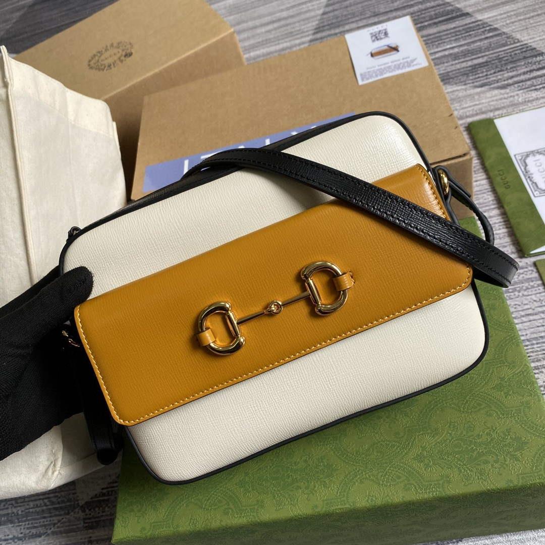Gucci 645454 Gucci Horsebit 1955 Small Shoulder Bag Beige Tan