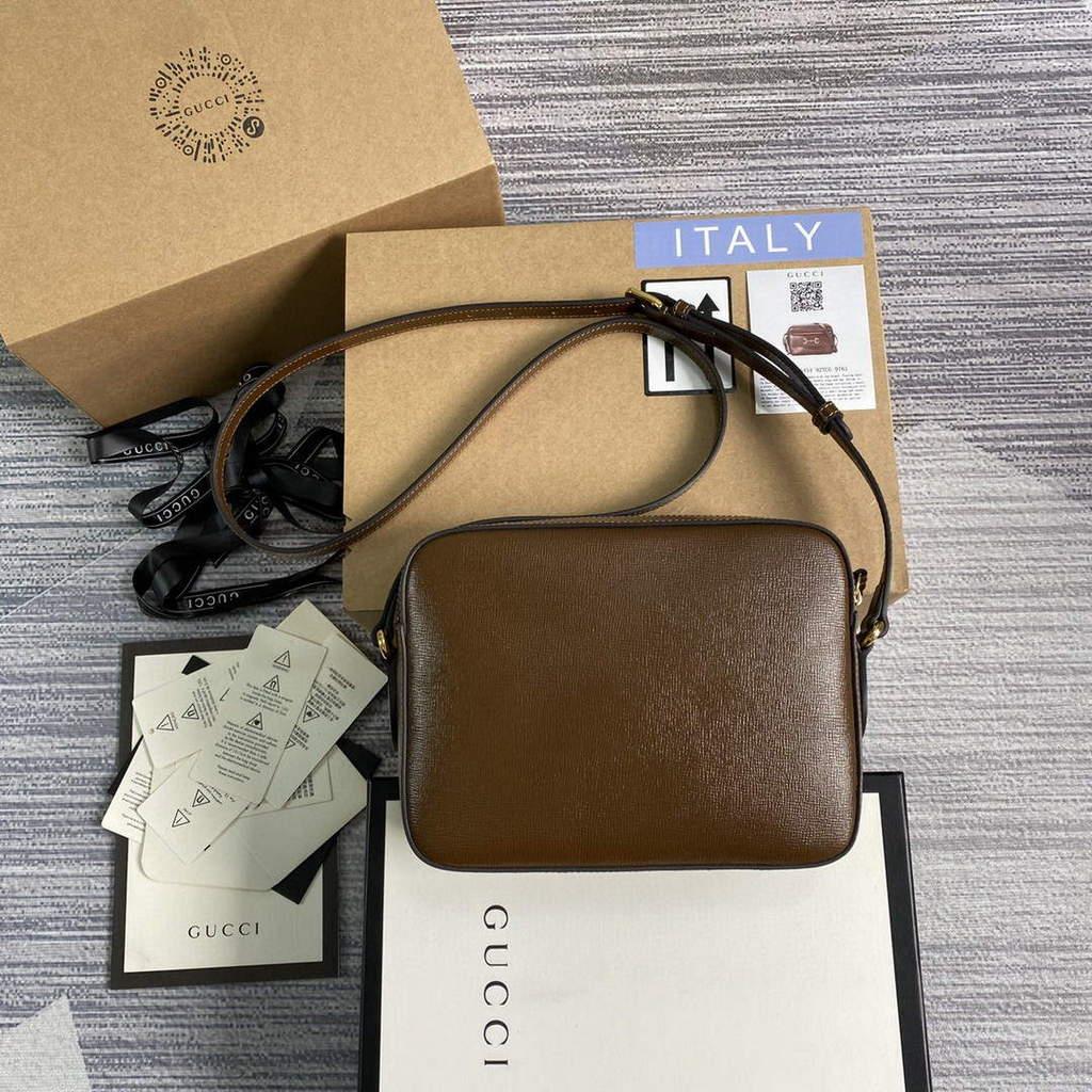 Gucci 645454 Gucci Horsebit 1955 Small Shoulder Bag Brown