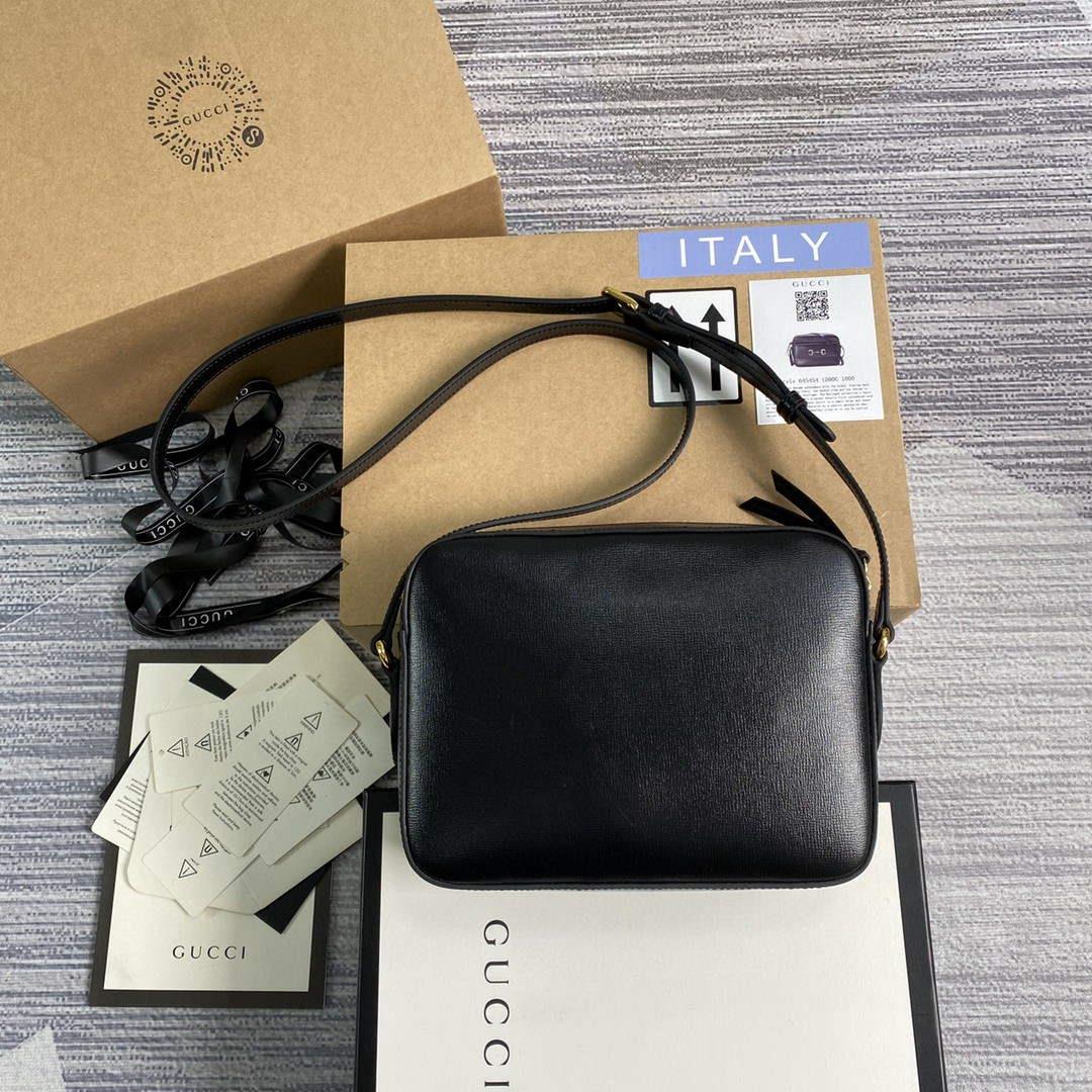 Gucci 645454 Gucci Horsebit 1955 Small Shoulder Bag Black