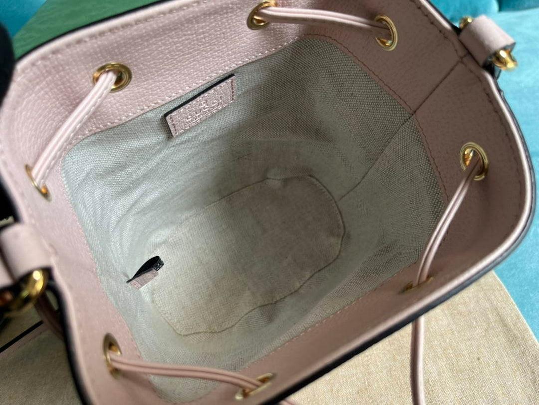 Gucci 550620 Ophidia jumbo GG mini bucket bag Light pink