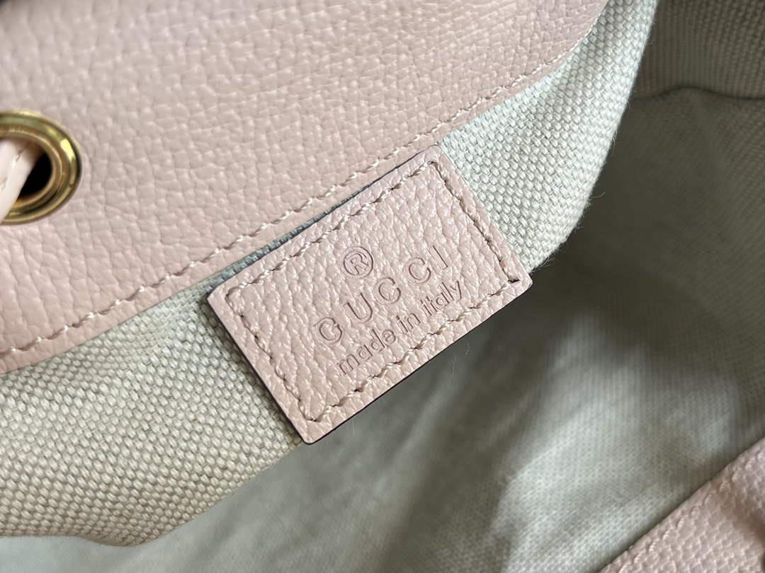 Gucci 550620 Ophidia jumbo GG mini bucket bag Light pink