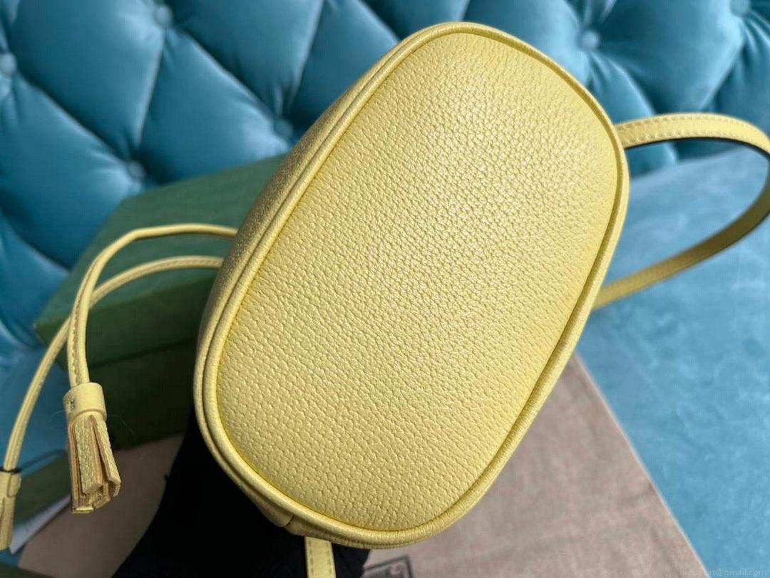 Gucci 550620 Ophidia jumbo GG mini bucket bag yellow
