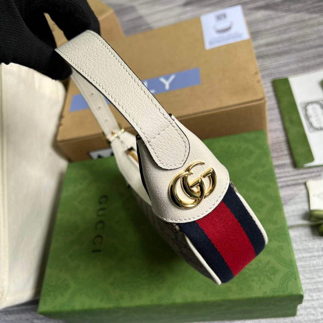 Gucci 658551 Ophidia GG Mini Bag White
