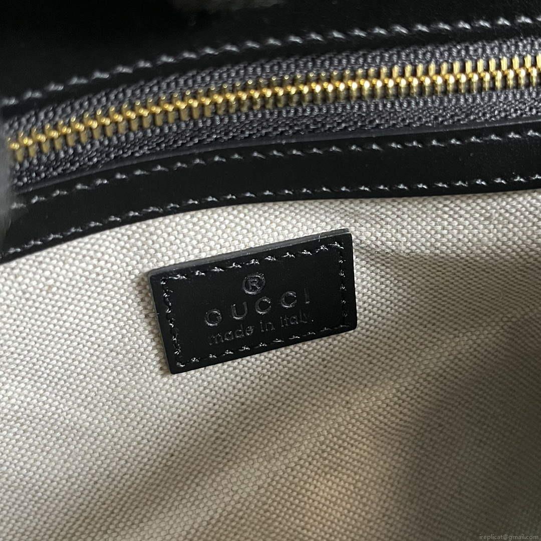 Gucci 724529 GG Matelassé Small Bag Black