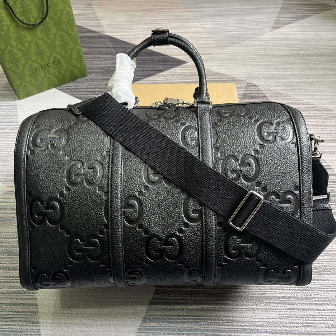 Gucci 725282 Jumbo GG Small Duffle Bag Black
