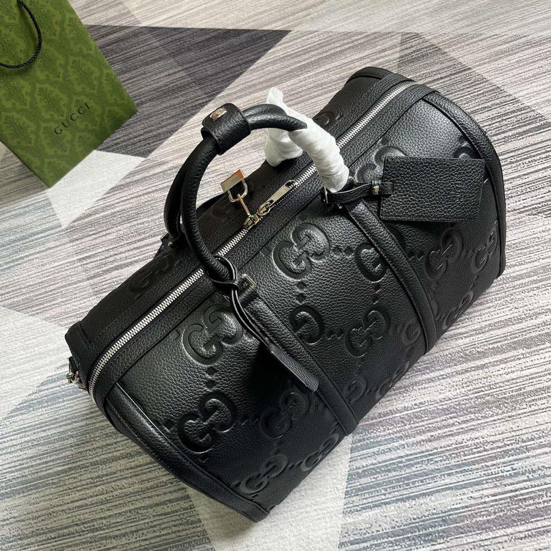 Gucci 725282 Jumbo GG Small Duffle Bag Black