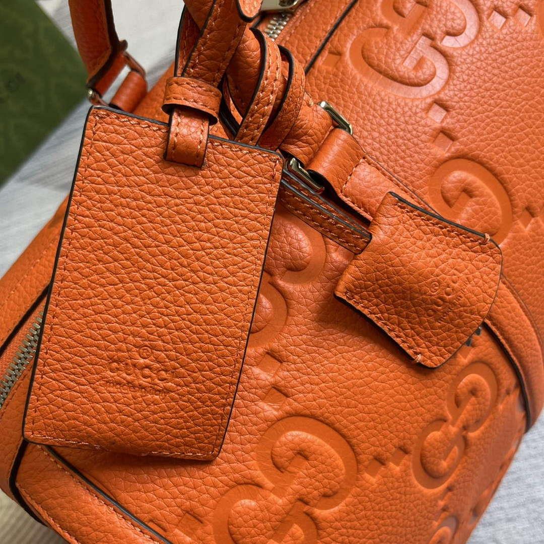 Gucci 725282 Jumbo GG Small Duffle Bag Orange