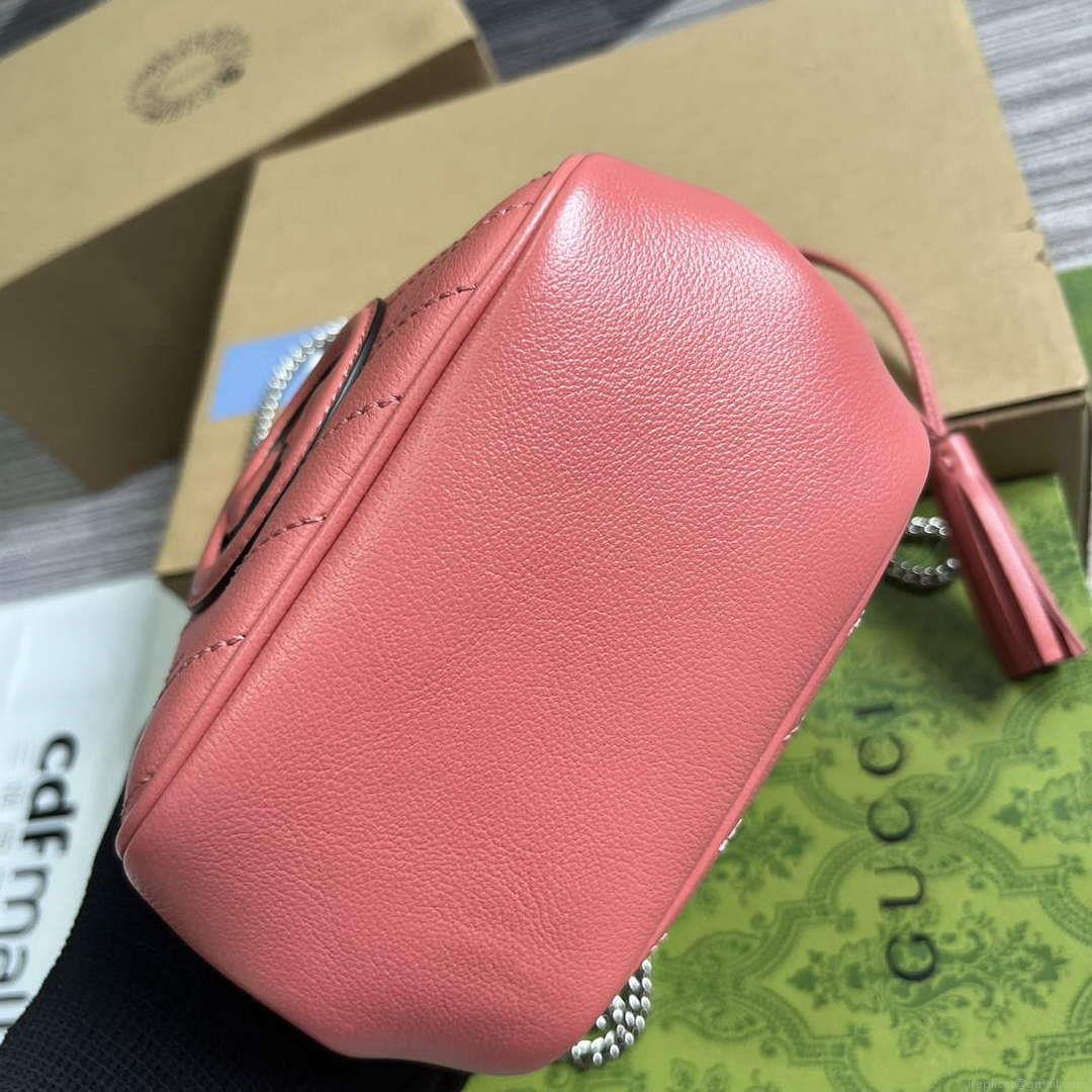 Gucci 760313 Gucci Blondie Mini Bucket Bag Pink